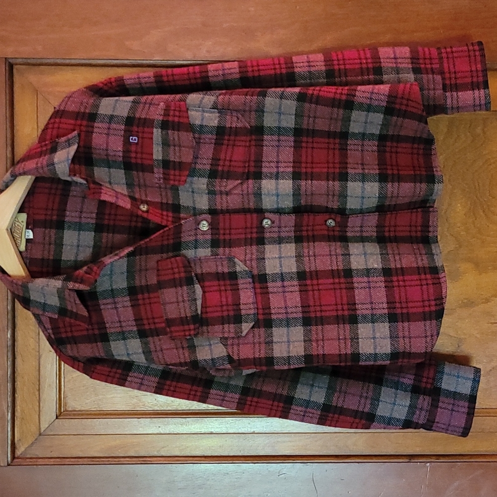 Plaid Wool Skater Button Down